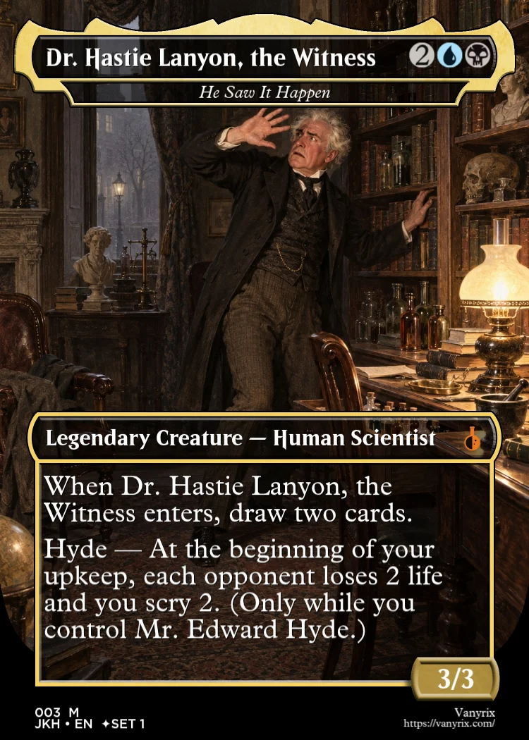 Dr. Hastie Lanyon, the Witness