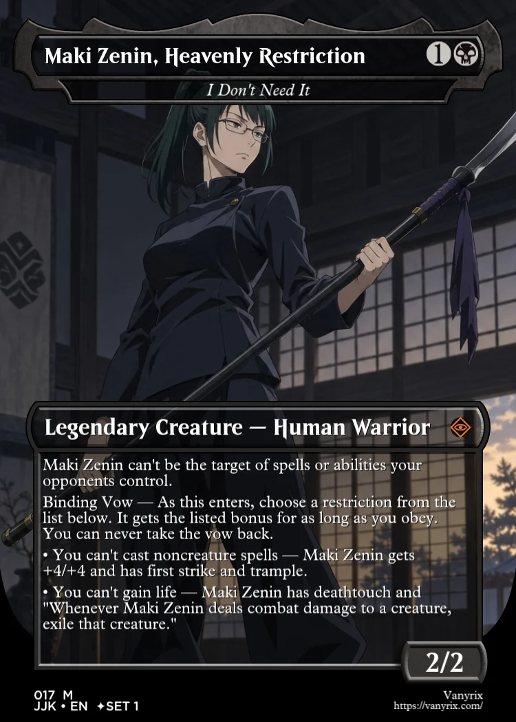 Maki Zenin, Heavenly Restriction