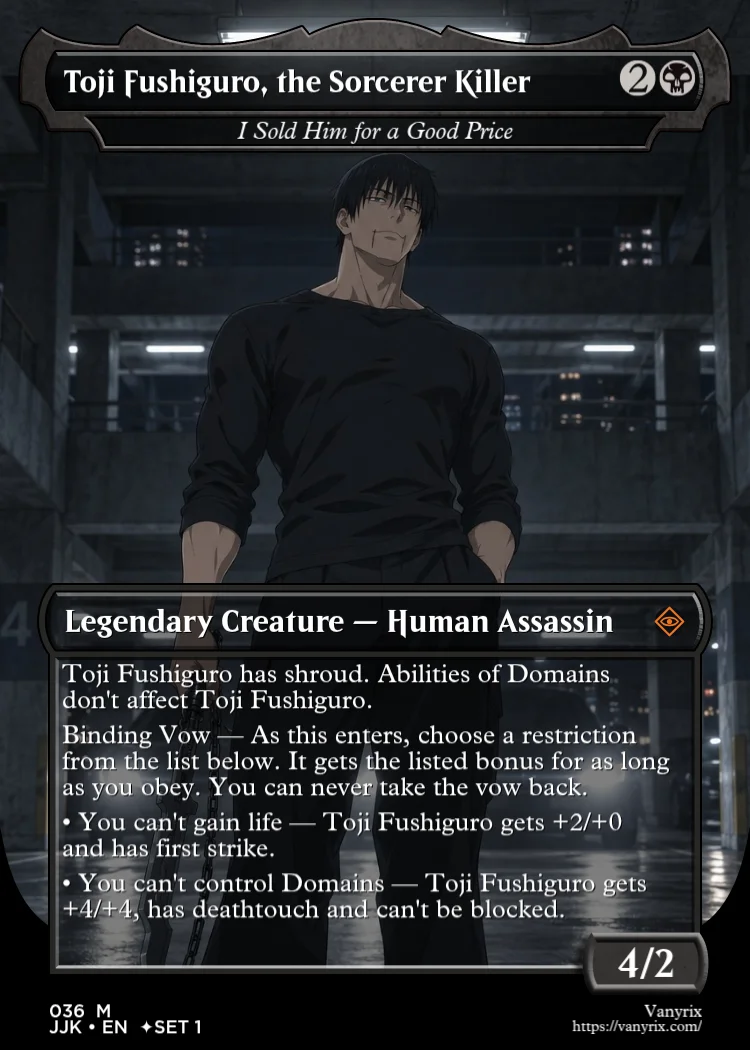 Toji Fushiguro, the Sorcerer Killer