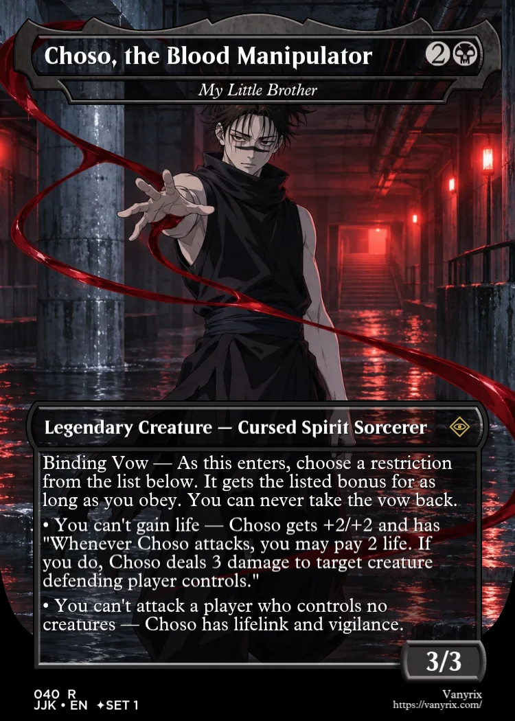 Choso, the Blood Manipulator