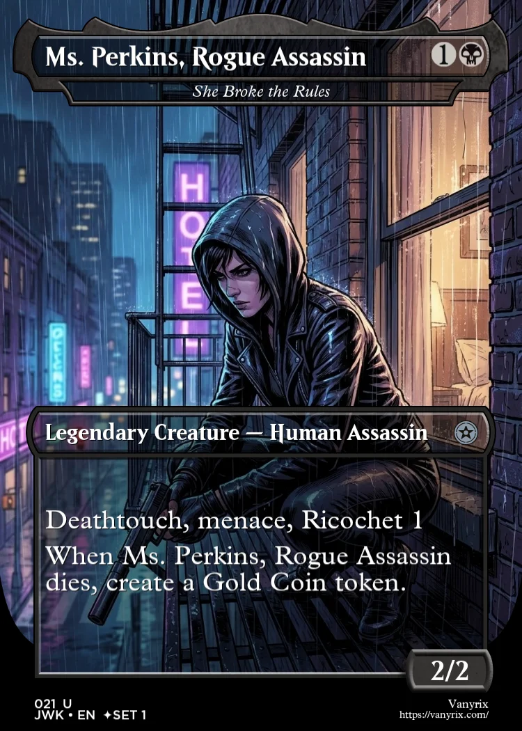Ms. Perkins, Rogue Assassin