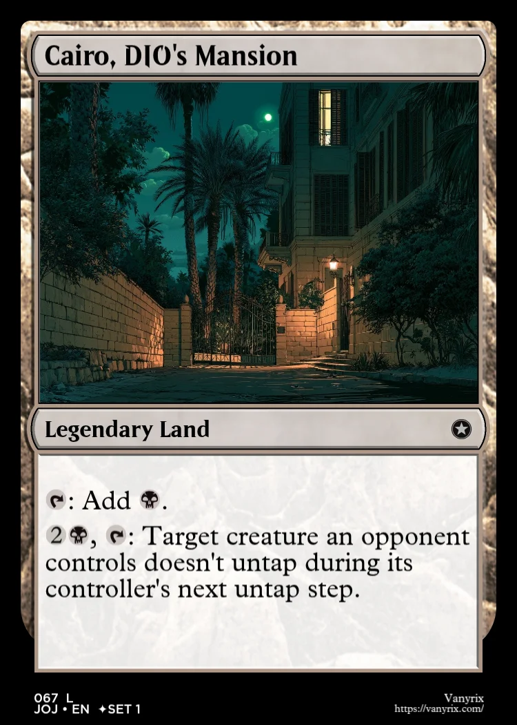 Cairo, DIO's Mansion