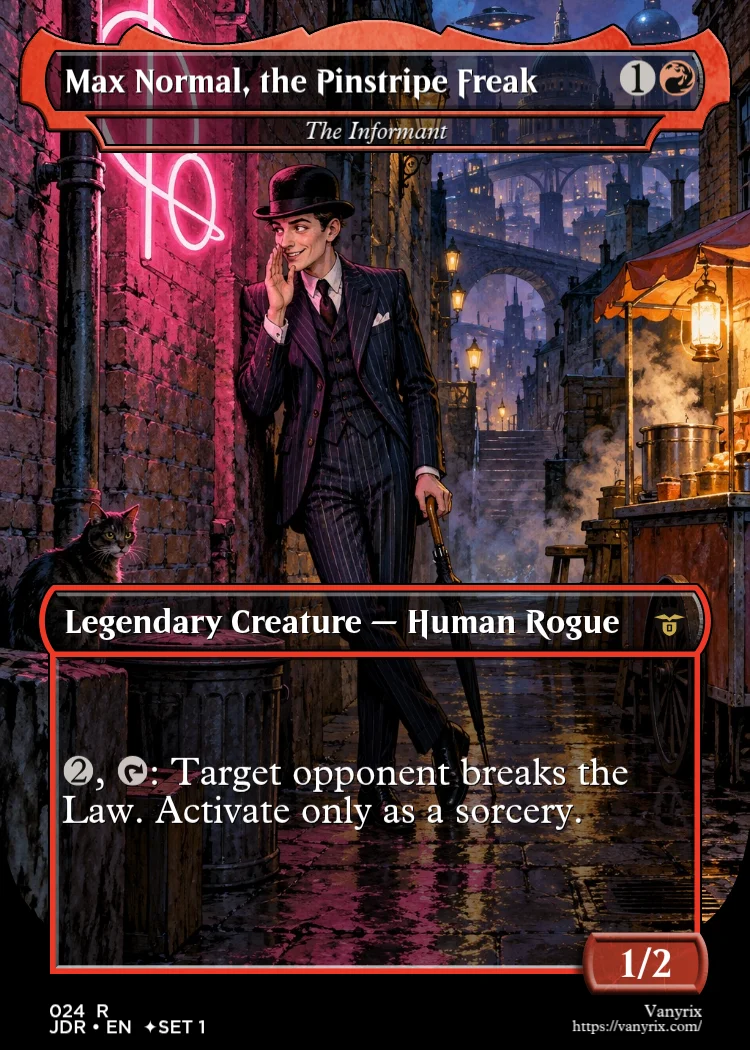 Max Normal, the Pinstripe Freak