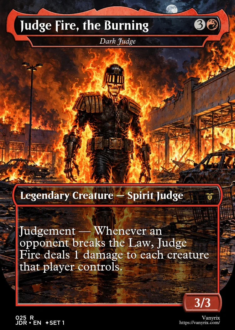Judge Fire, the Burning