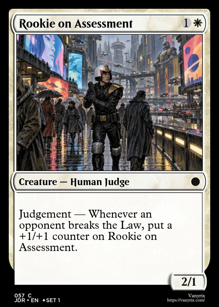 Rookie on Assessment