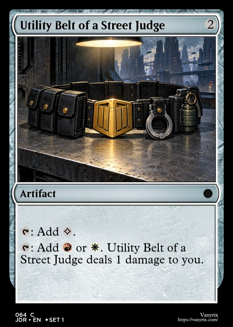 Utility Belt of a Street Judge