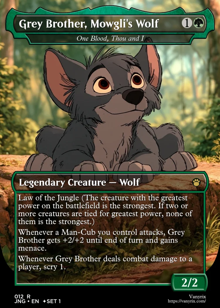 Grey Brother, Mowgli's Wolf