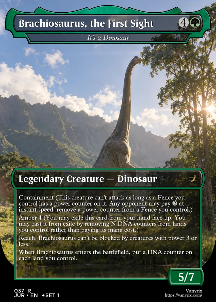 Brachiosaurus, the First Sight