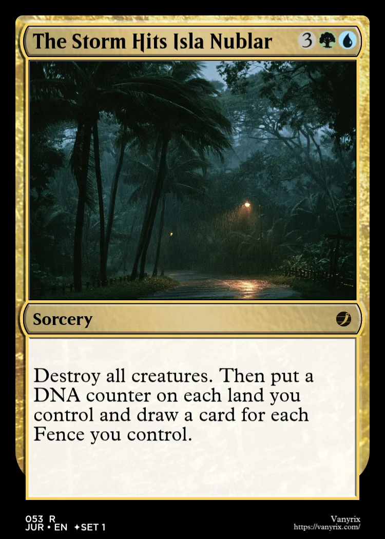 The Storm Hits Isla Nublar