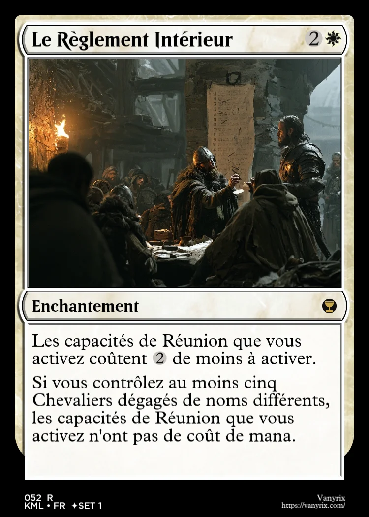 Le Règlement Intérieur