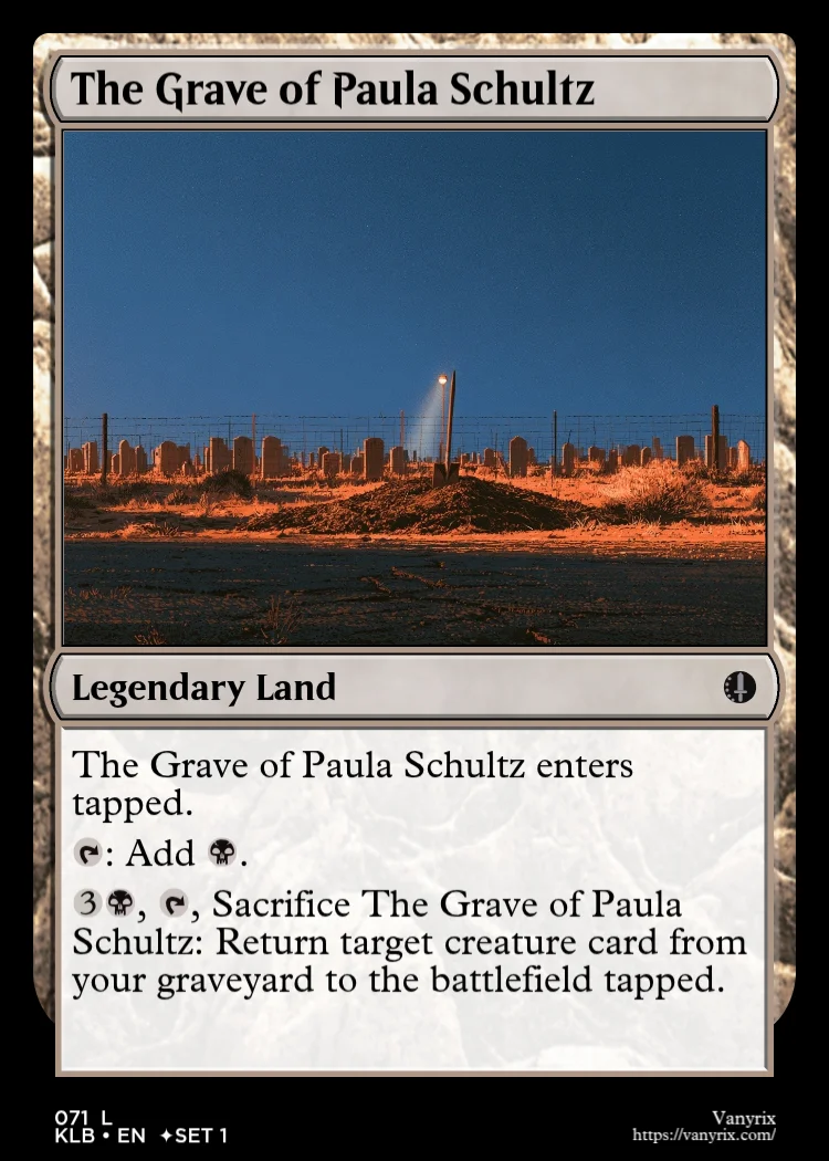 The Grave of Paula Schultz