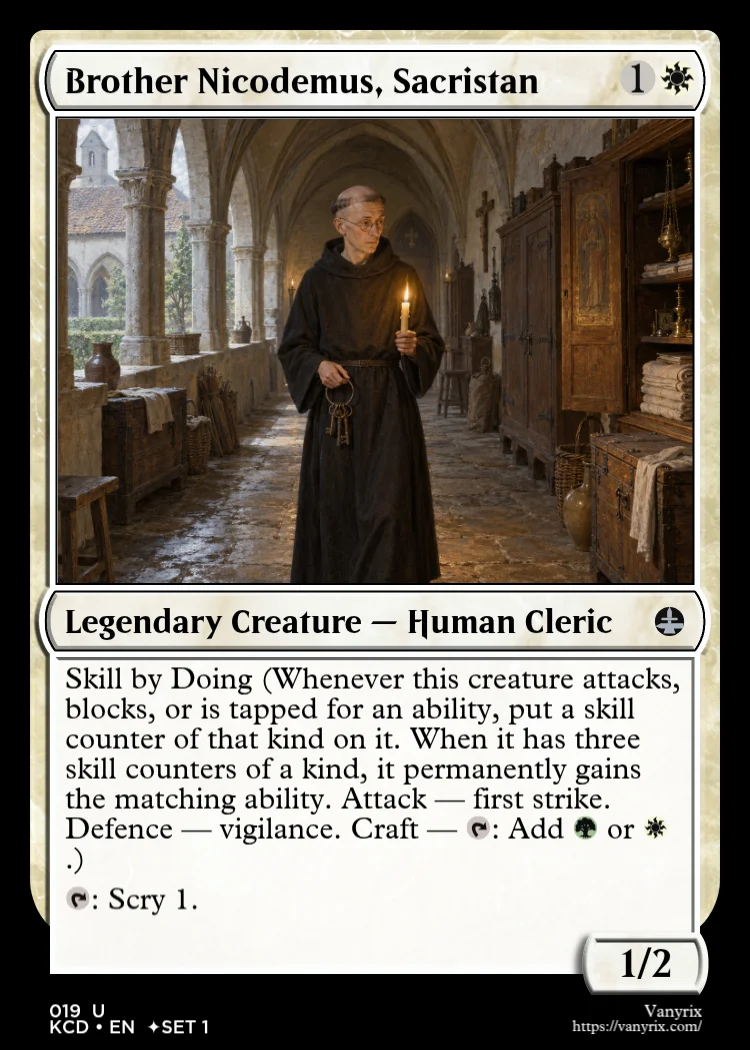 Brother Nicodemus, Sacristan