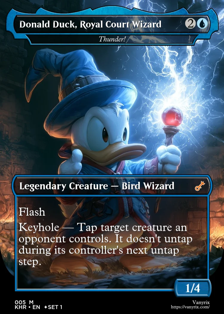 Donald Duck, Royal Court Wizard