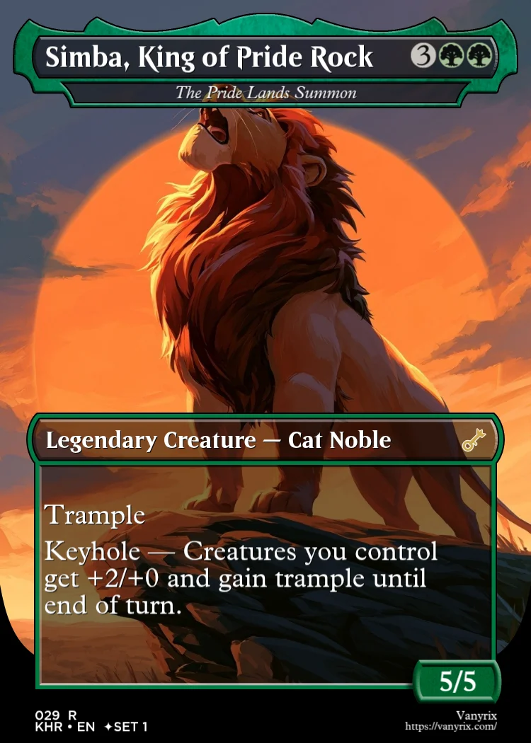 Simba, King of Pride Rock
