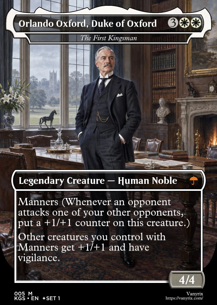 Orlando Oxford, Duke of Oxford