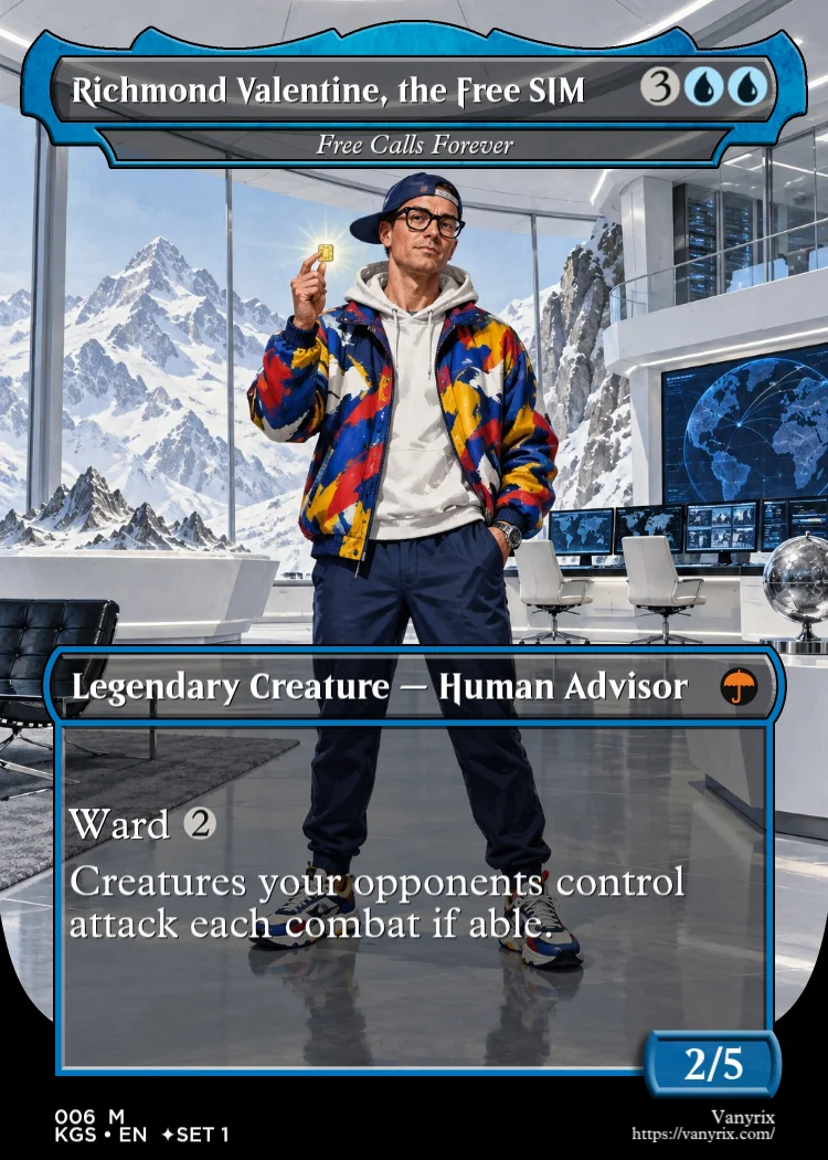 Richmond Valentine, the Free SIM