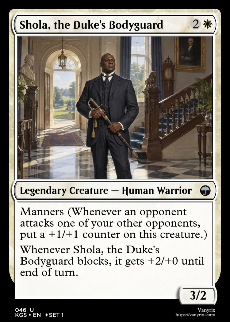 Shola, the Duke's Bodyguard