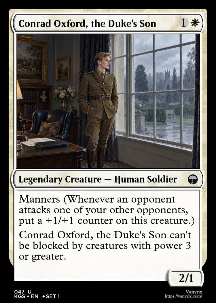 Conrad Oxford, the Duke's Son