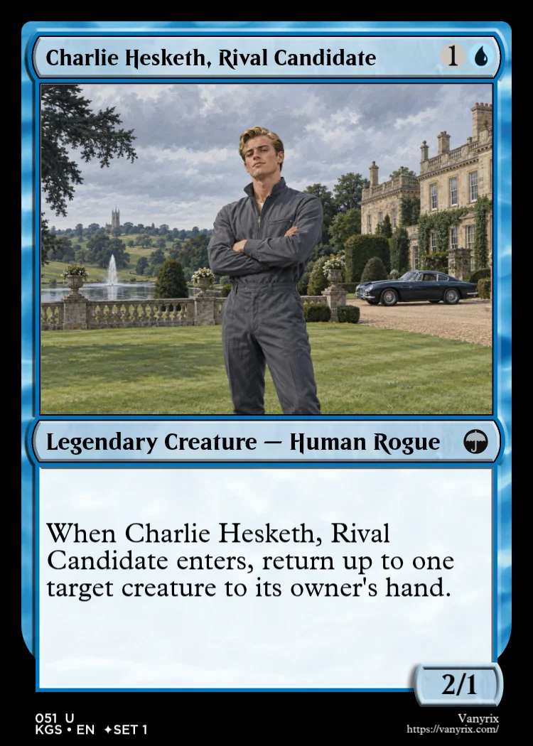 Charlie Hesketh, Rival Candidate