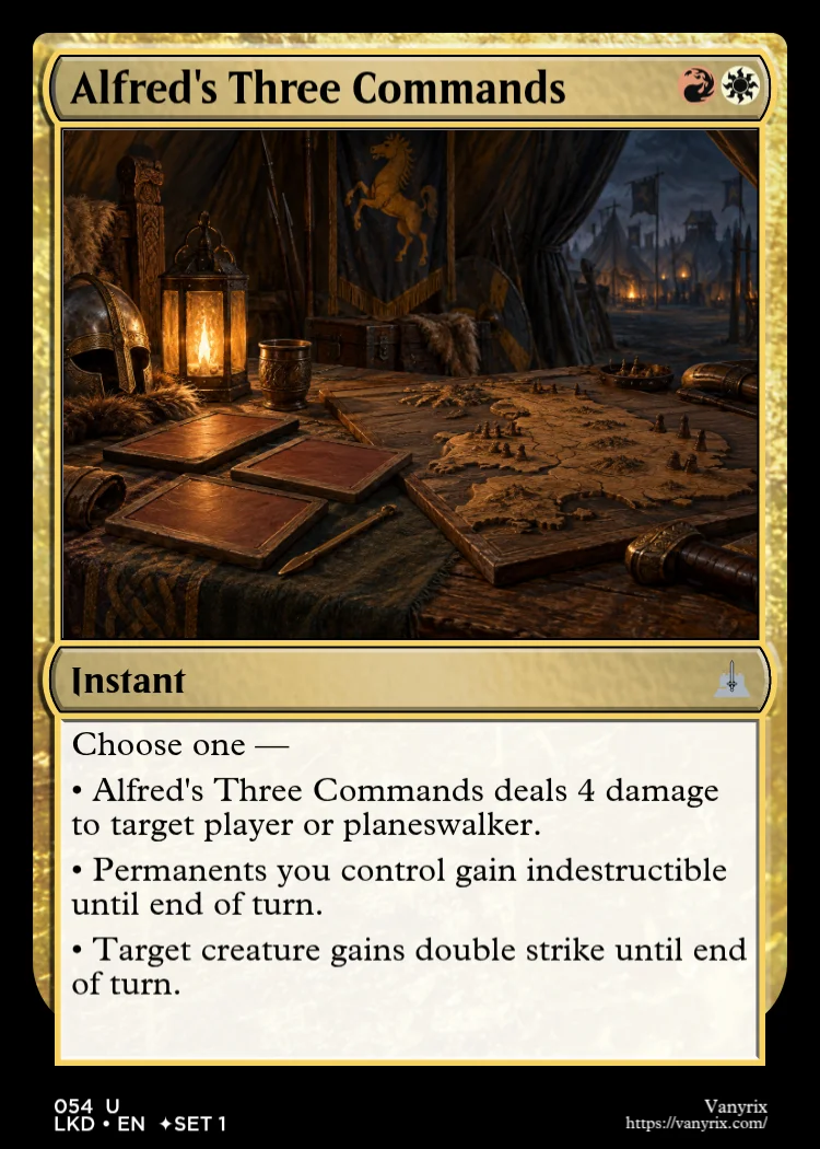 Alfred's Three Commands
