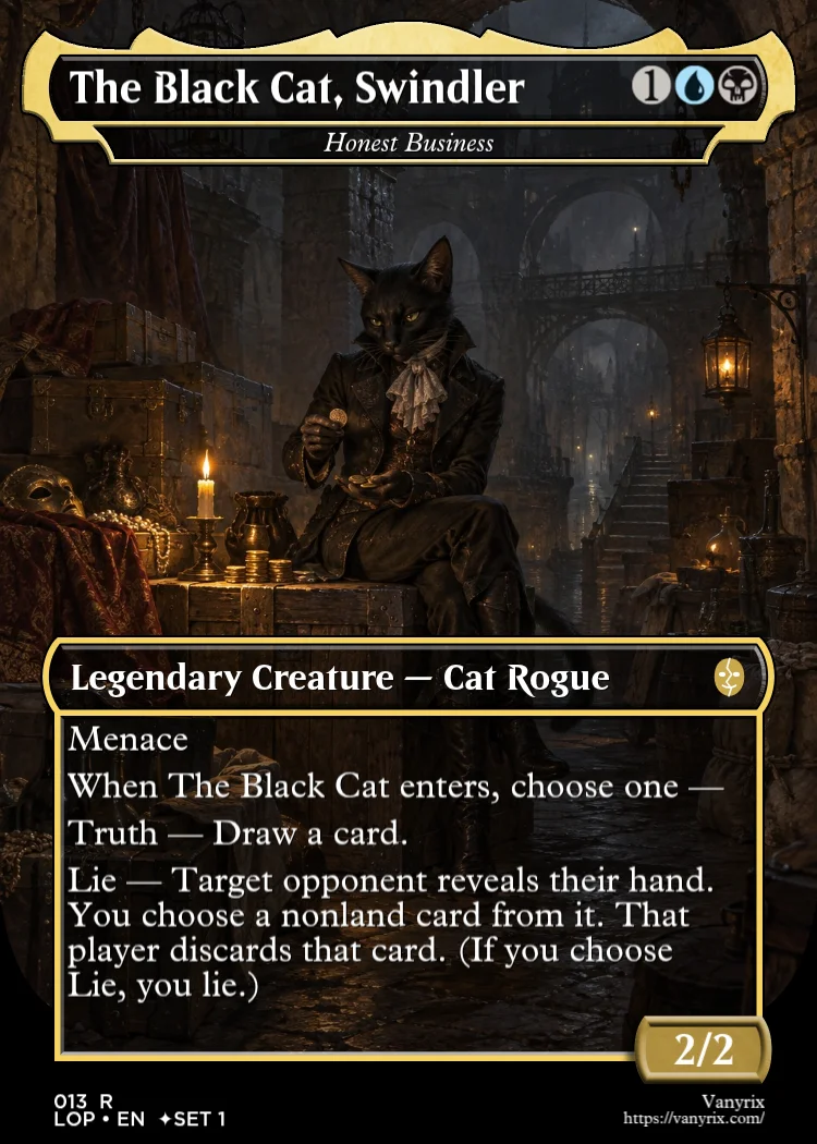 The Black Cat, Swindler