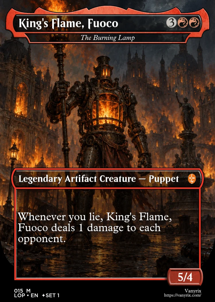 King's Flame, Fuoco