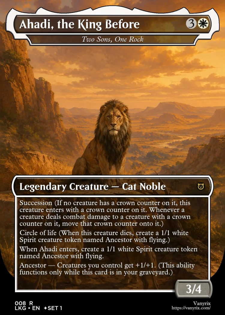 Ahadi, the King Before