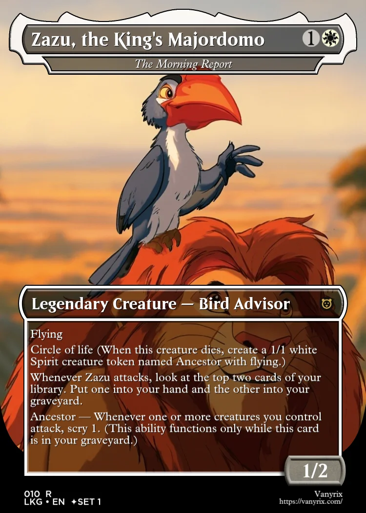 Zazu, the King's Majordomo