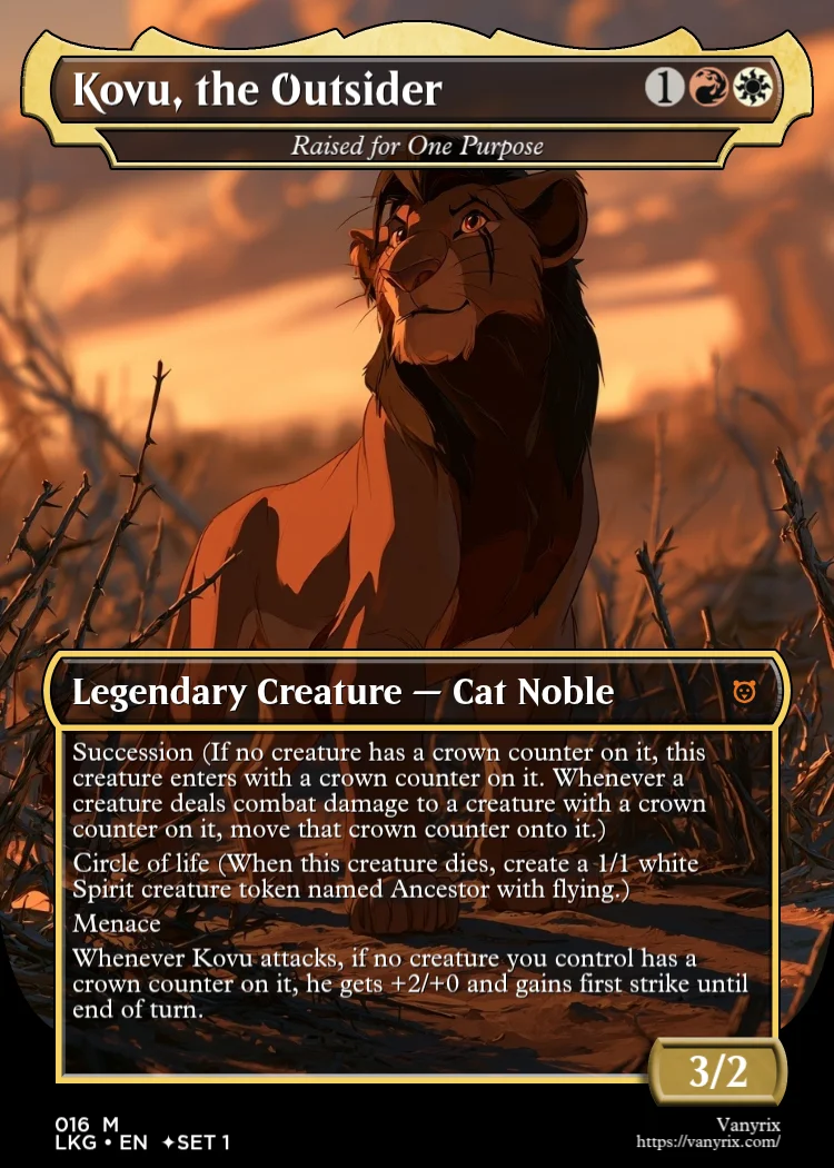 Kovu, the Outsider