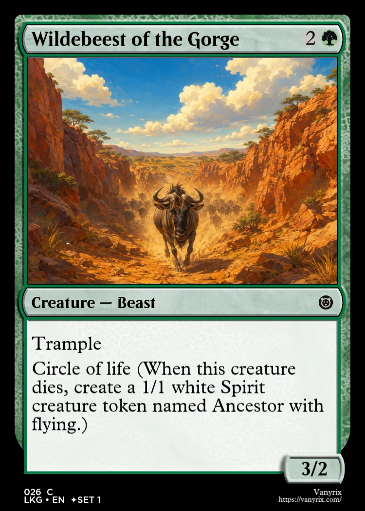 Wildebeest of the Gorge