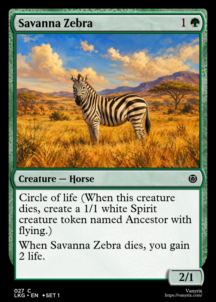 Savanna Zebra
