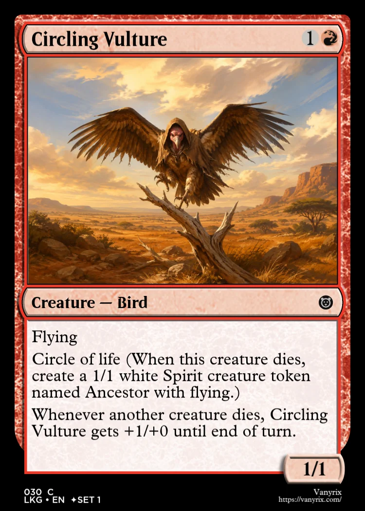 Circling Vulture