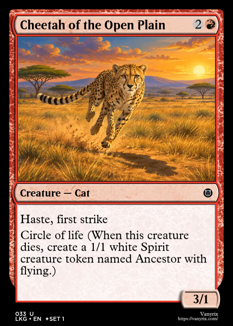 Cheetah of the Open Plain