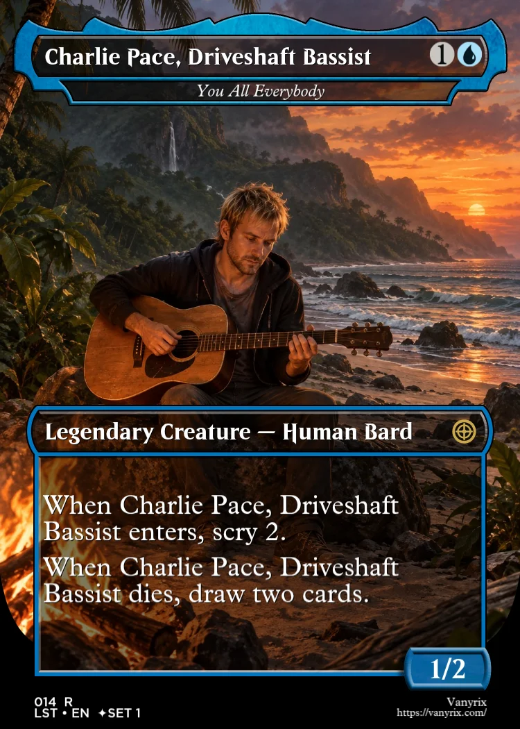 Charlie Pace, Driveshaft Bassist