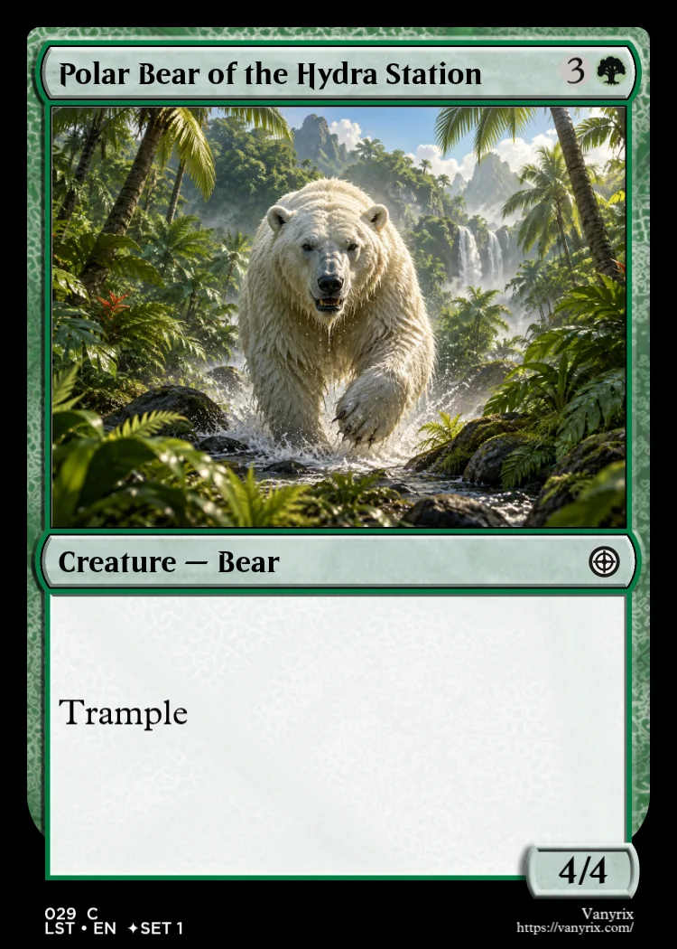 Polar Bear of the Hydra Station