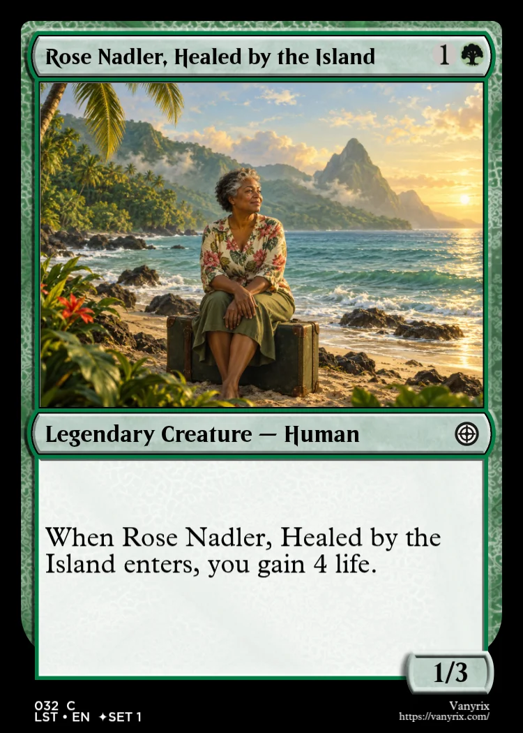 Rose Nadler, Healed by the Island