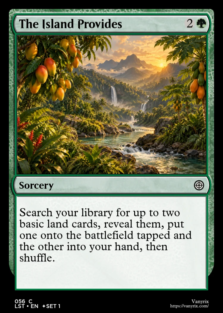 The Island Provides