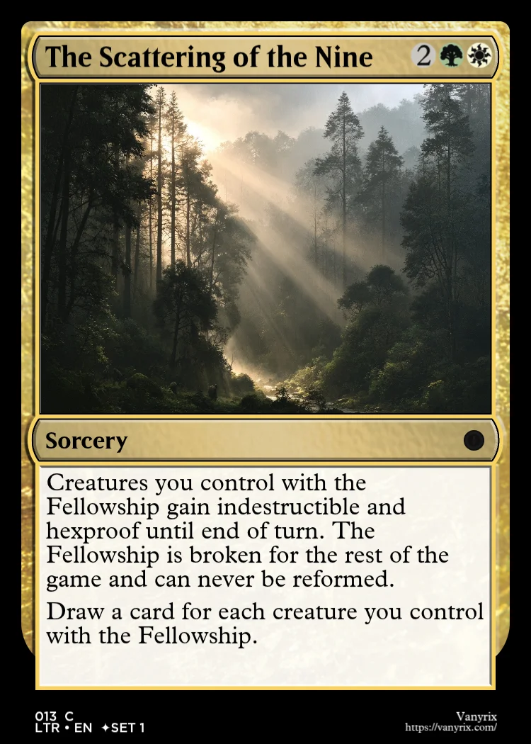 The Scattering of the Nine
