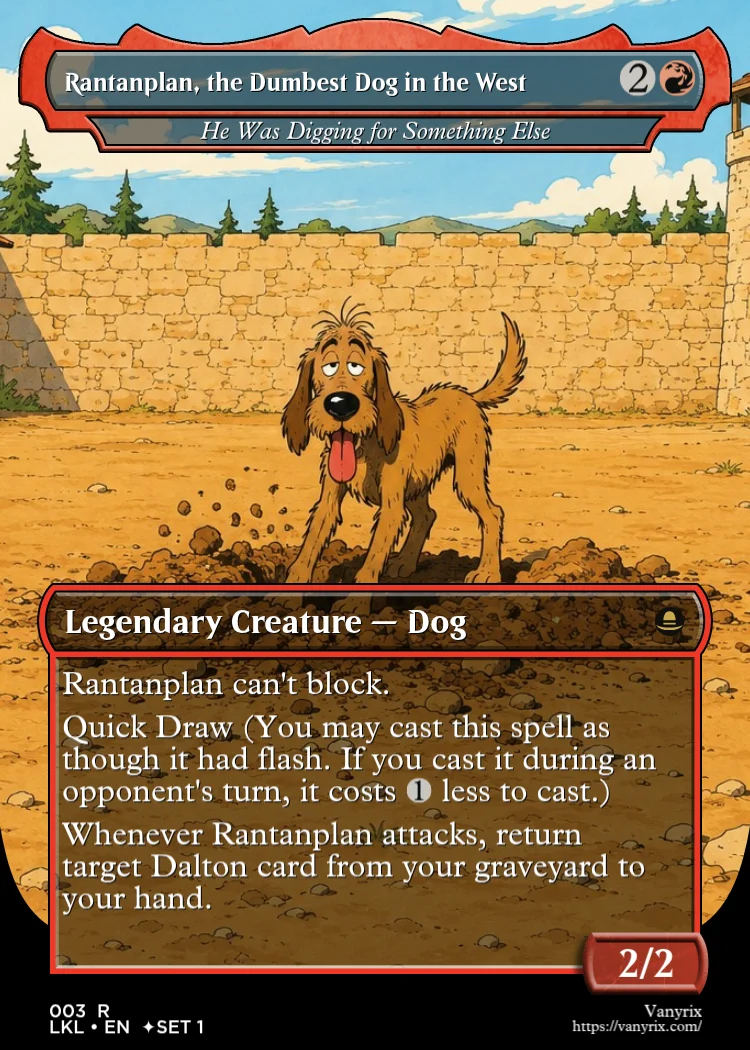 Rantanplan, the Dumbest Dog in the West