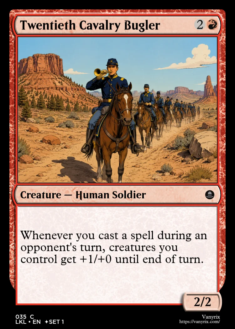 Twentieth Cavalry Bugler
