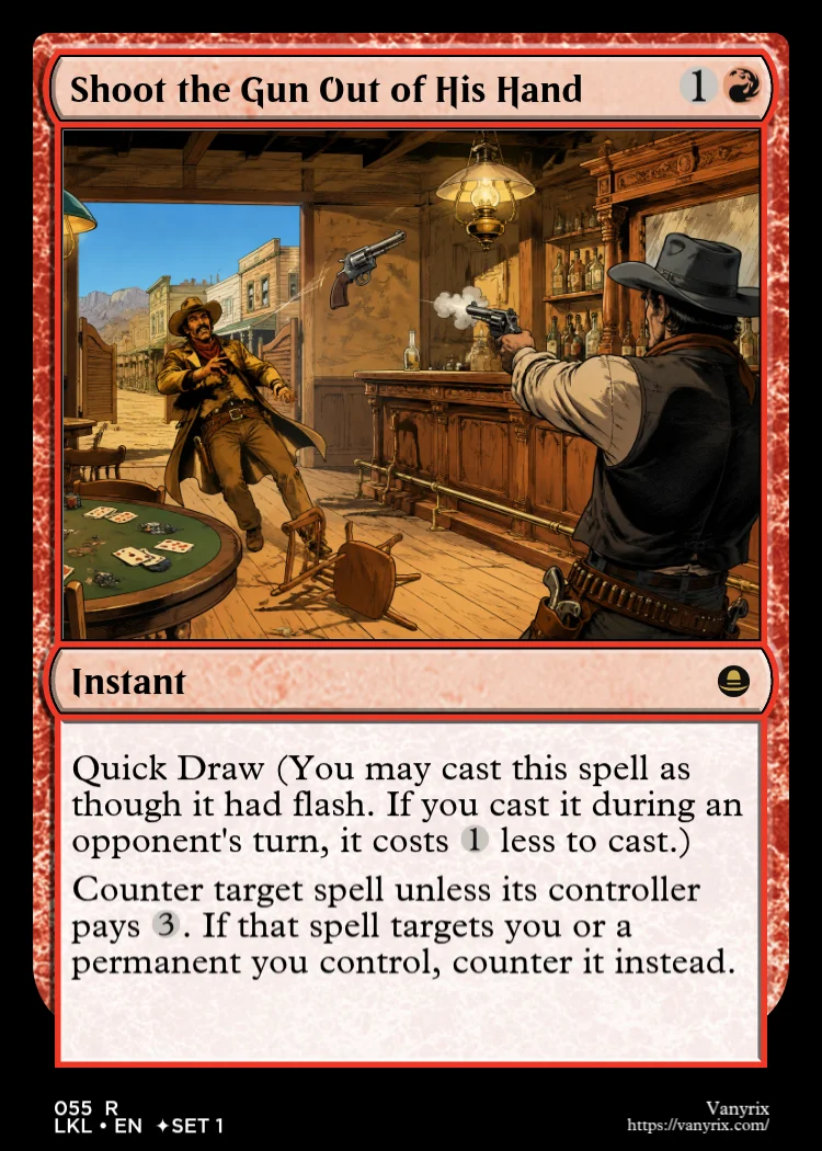 Shoot the Gun Out of His Hand