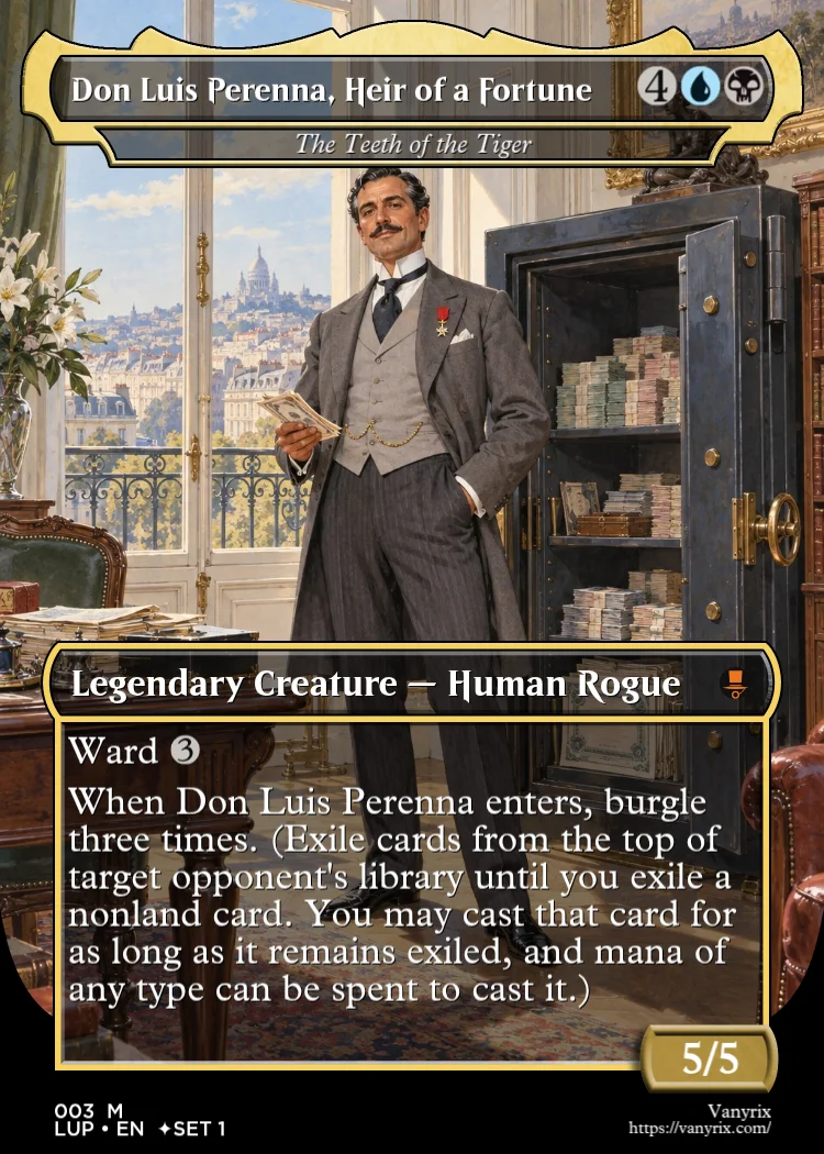 Don Luis Perenna, Heir of a Fortune