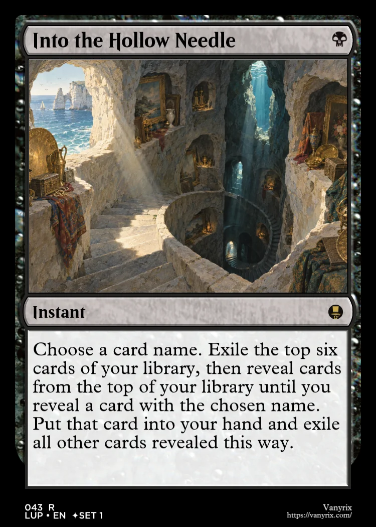 Into the Hollow Needle