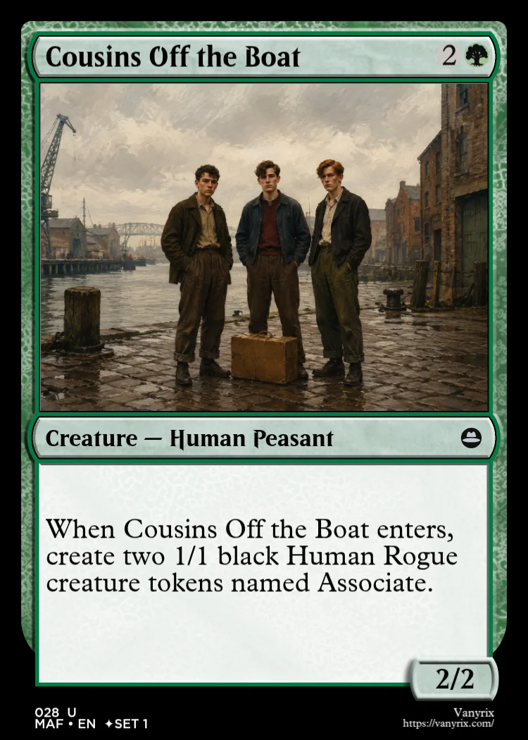 Cousins Off the Boat