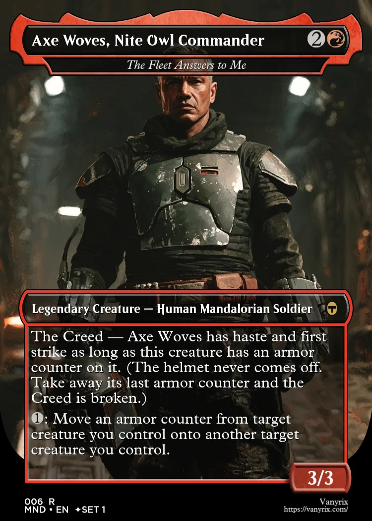 Axe Woves, Nite Owl Commander