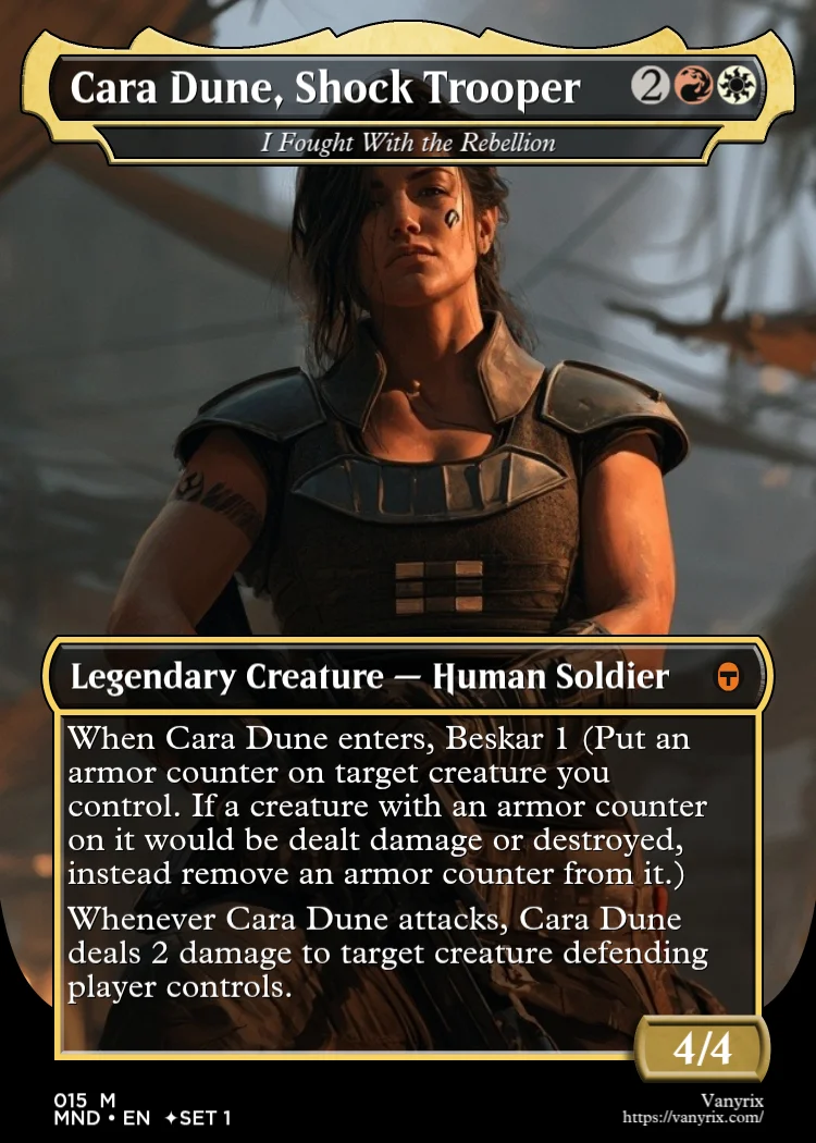 Cara Dune, Shock Trooper