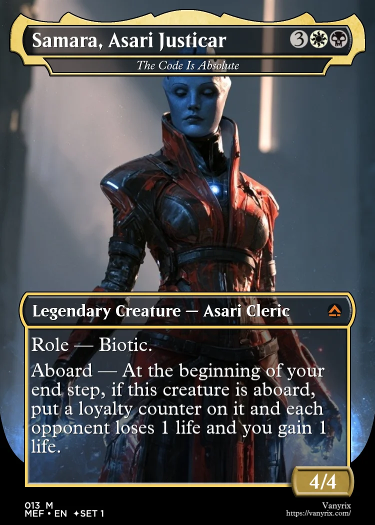Samara, Asari Justicar