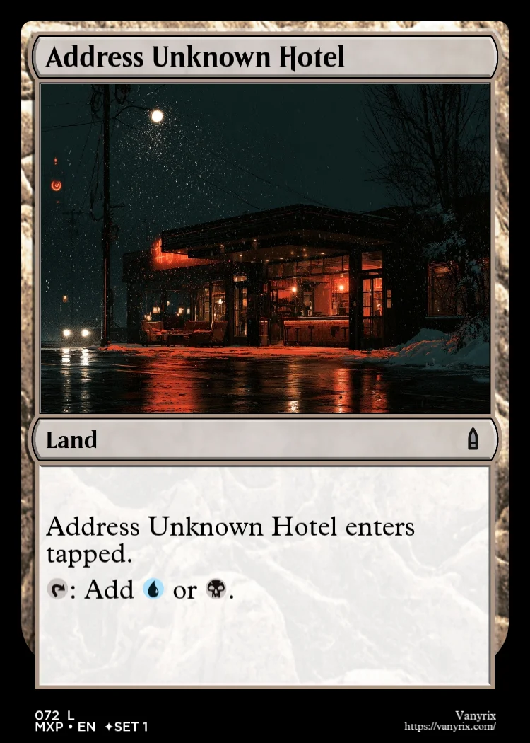 Address Unknown Hotel