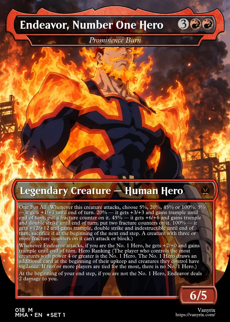 Endeavor, Number One Hero
