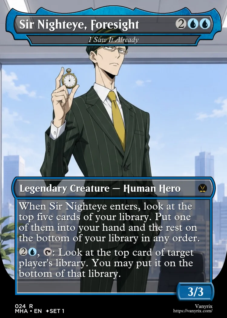 Sir Nighteye, Foresight